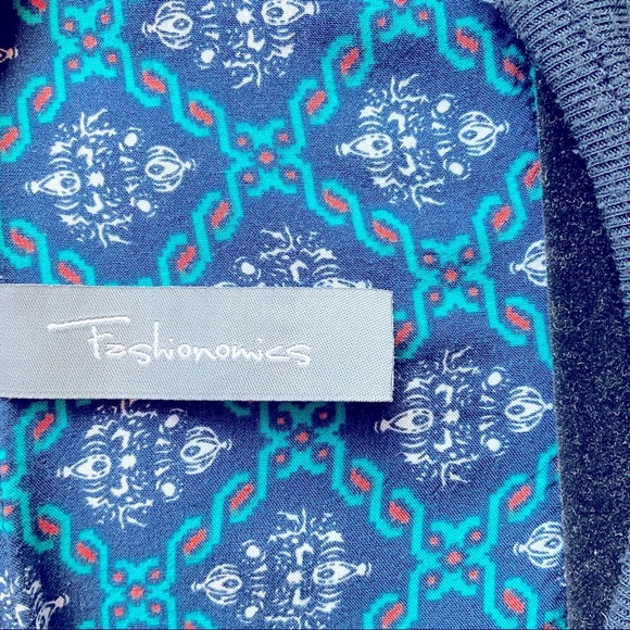 𝅺Fashionomics Blue Multi-Print Tunic - M - Picture 4 of 5